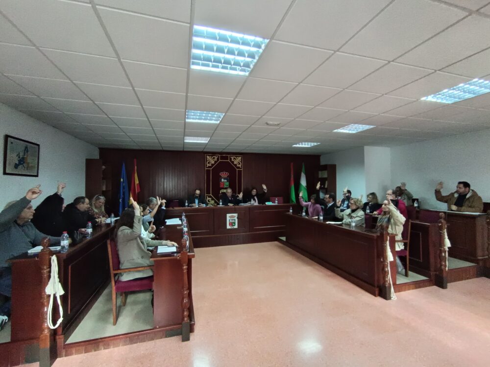 Imagen de los miembros del Pleno Municipal durante una de las votaciones del día.