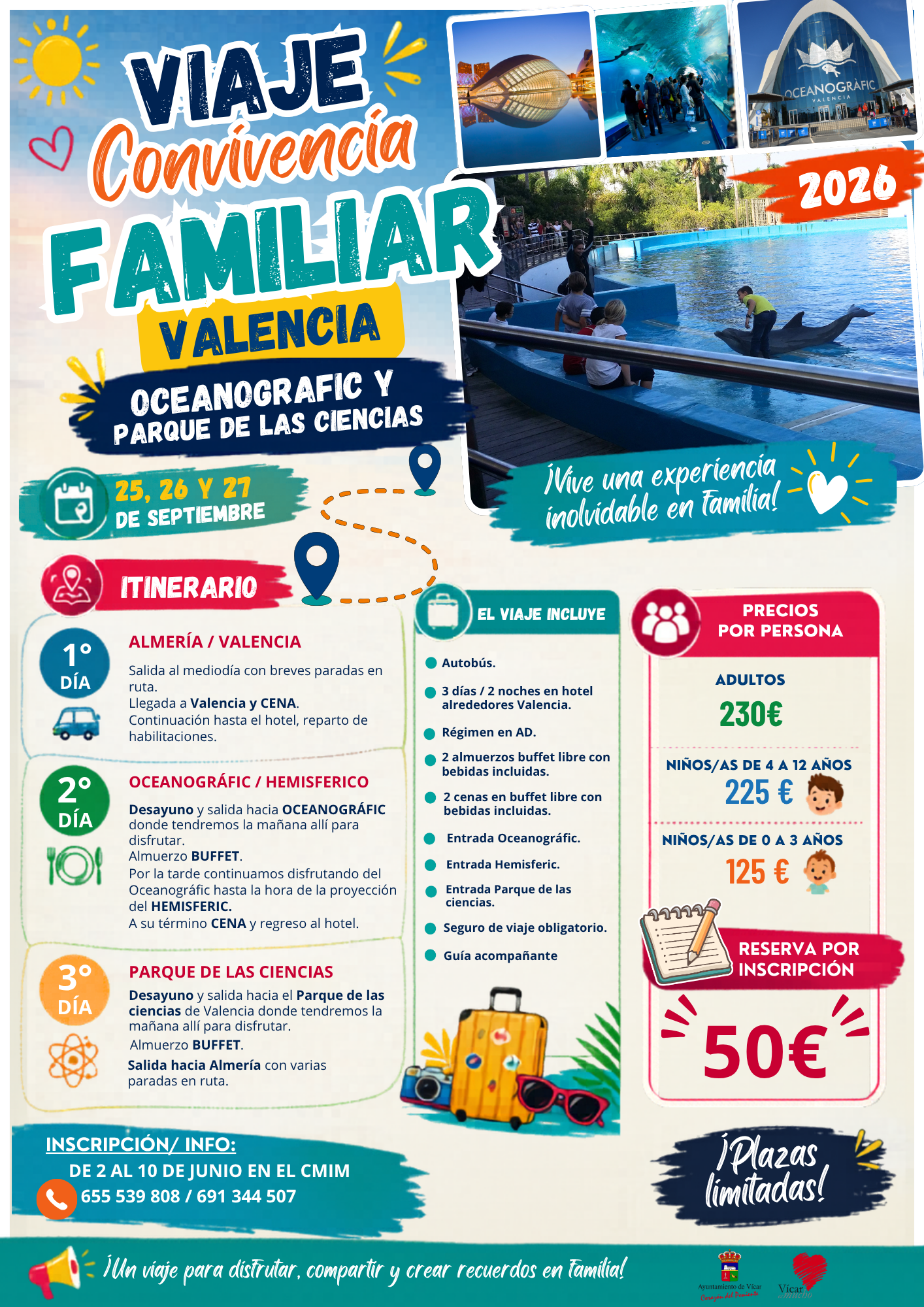 Cartel Viaje en Familia